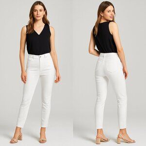 🤍👖 CHICO’S Women’s High Rise Ankle Skinny Jeans Size 4 ✨ Classic White